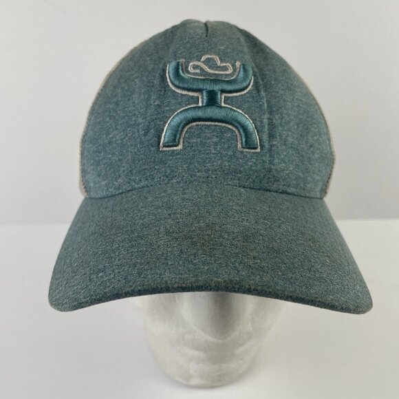 Hooey Hat FlexFit Trucker Hat Fitted L/XL Cap Blue Gray Cowboy Western - Picture 3 of 8